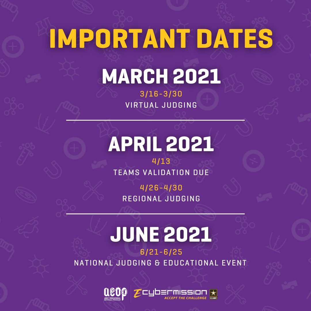 Have you made note of these important dates coming up? If not, add them to your calendar! #ecyber21