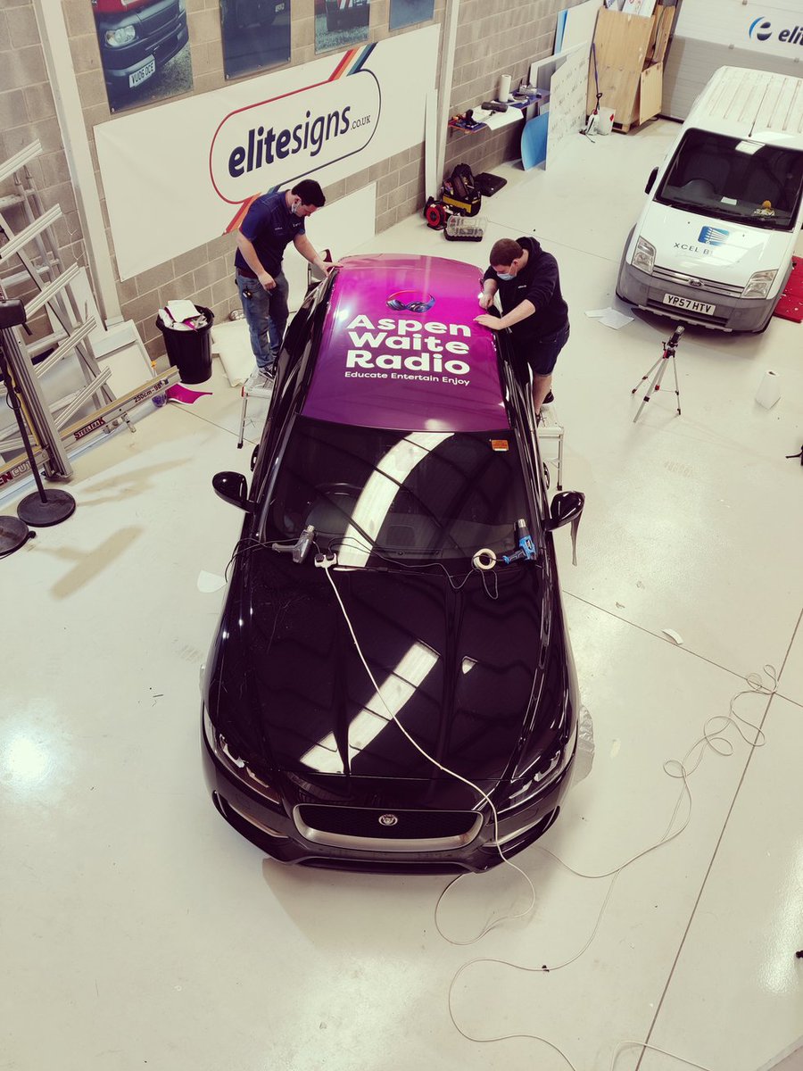 EliteSigns's tweet photo. Pssst! @AspenWaiteRadio the #poolcar transformation has begun 💜❤️ https://t.co/SvLsztcZ7I