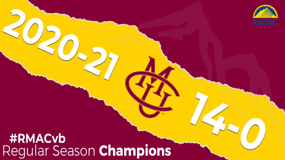 RMAC_SPORTS's tweet photo. ICYMI: Congratulations to @CMUMavericks on becoming the FIRST EVER undefeated #RMACvb Regular Season Champions! #EverythingElevated https://t.co/8ruDBv8ITZ