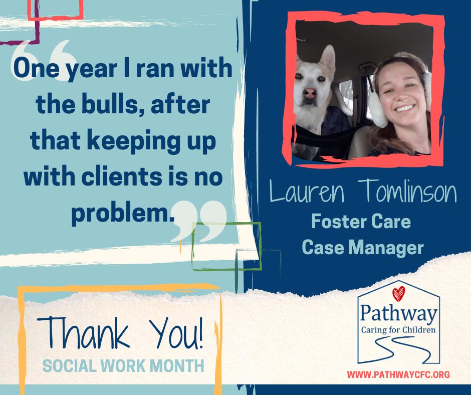 Lauren has a great go with the flow attitude and always advocates in their best interest. She seeks resources and advice to meet individual need. #SocialWorkMonth #PathwayCFC