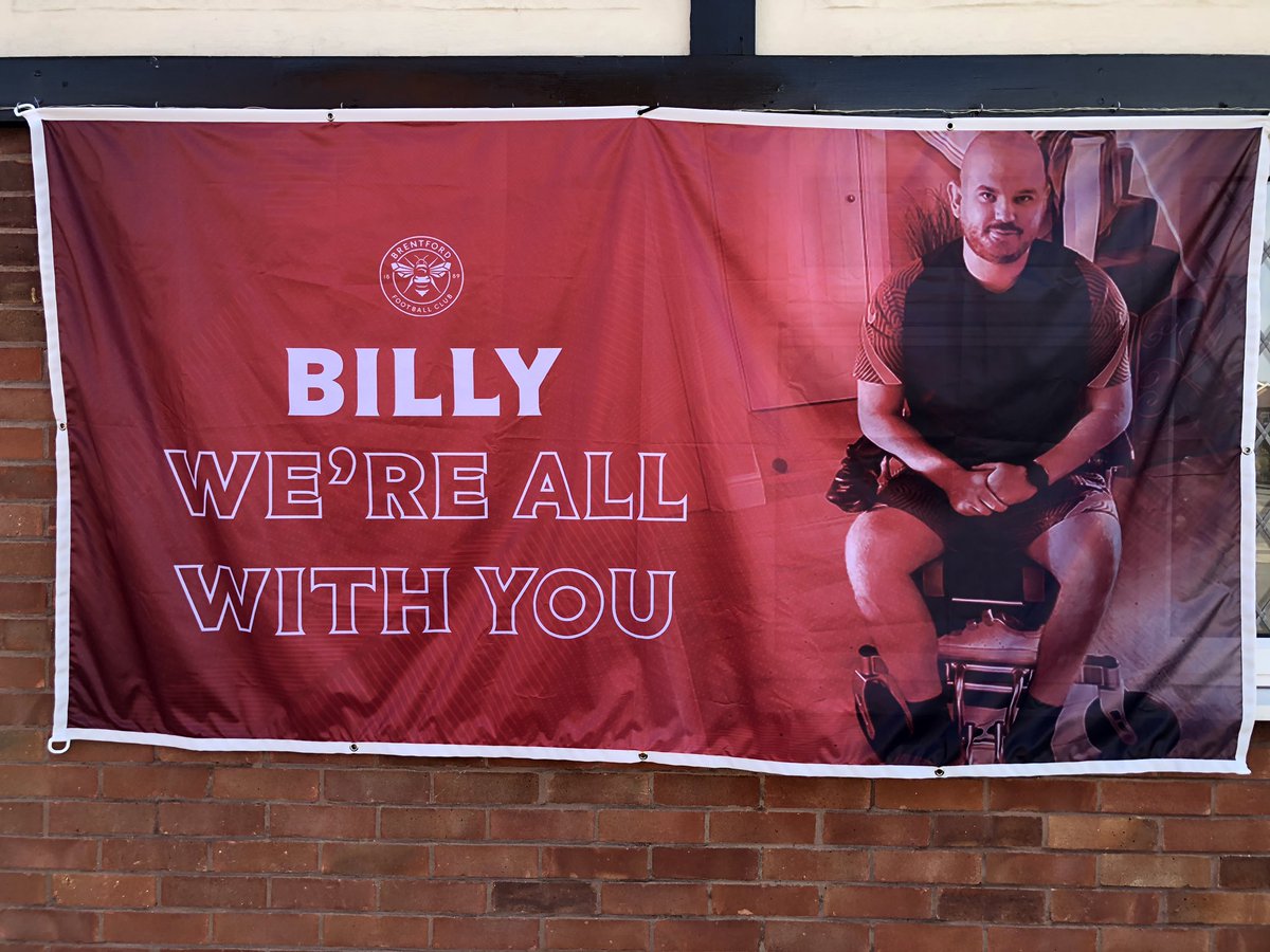 Flag made to show our support for @BillyColeman10 

Thanks to <a href="/BrentfordFC/">Brentford FC</a> for providing the artwork. 

This will be on display in the ground very soon 🐝 <a href="/ukfootballflags/">Ukfootballflags</a>