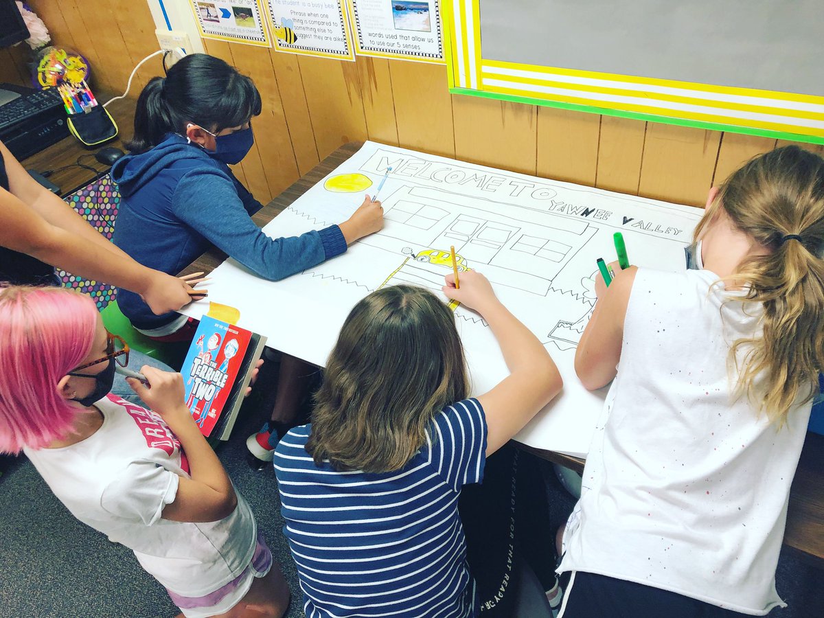4thWithBorja's tweet photo. Book Club Team Art in progress! #KallisonReads #LeadTheCharge @NISDKallison https://t.co/lob8orh97g