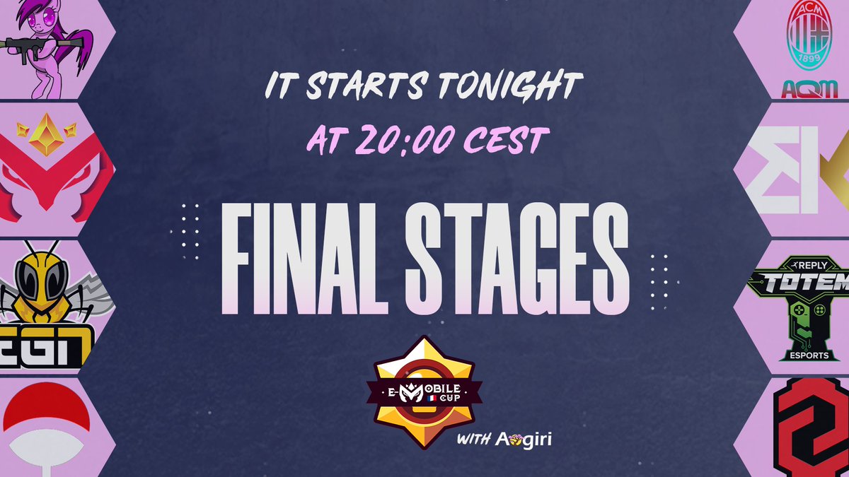 Les 8 meilleurs équipes européens s'affrontent ce soir pour la titre de champion de l'#EMCUP ! Rendez-vous à 20H00 👀

🎙️ <a href="/TeddieCasts/">Teddie</a> 🇬🇧 twitch.tv/teddiecasts
🎙️ <a href="/PiouPiouLover/">Pioupiou</a> 🇫🇷 twitch.tv/pioupioulover
🎙️ @mo2019bs 🇹🇷 youtube.com/channel/UCFbiP…