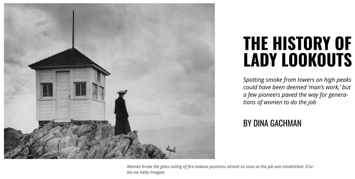 volkerw's tweet photo. The History of Lady Lookouts. 
https://t.co/HPgiogeloz
#WomensHistoryMonth2021 #WomenHistoryMonth https://t.co/w9qOlz6Z07