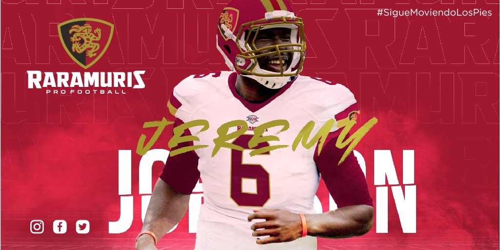 RaramurisPro's tweet photo. Jeremy Johnson 🏈 nuestro QB ya está listo y emocionado por jugar, y ustedes? 

#raramurisprofootball #fam #season2021 https://t.co/jA71OgVjAC