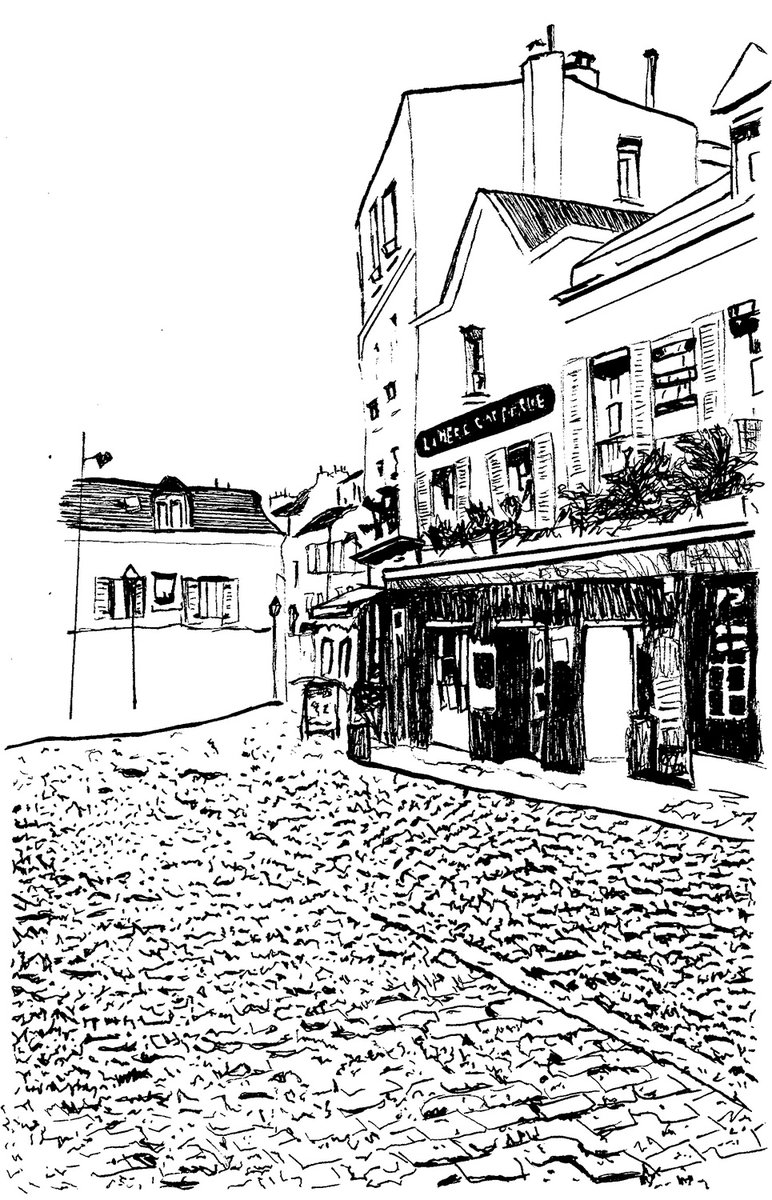 PerrotMarionCo1's tweet photo. Visiter #Montmartre à partir d'une photo inspirante pour se retrouver comme avant la Covid
https://t.co/iBODNrvHJF

#Dessin #MarionPerrot #Dessin #Paris #communication #NoirEtBlanc https://t.co/kXltGkDs72