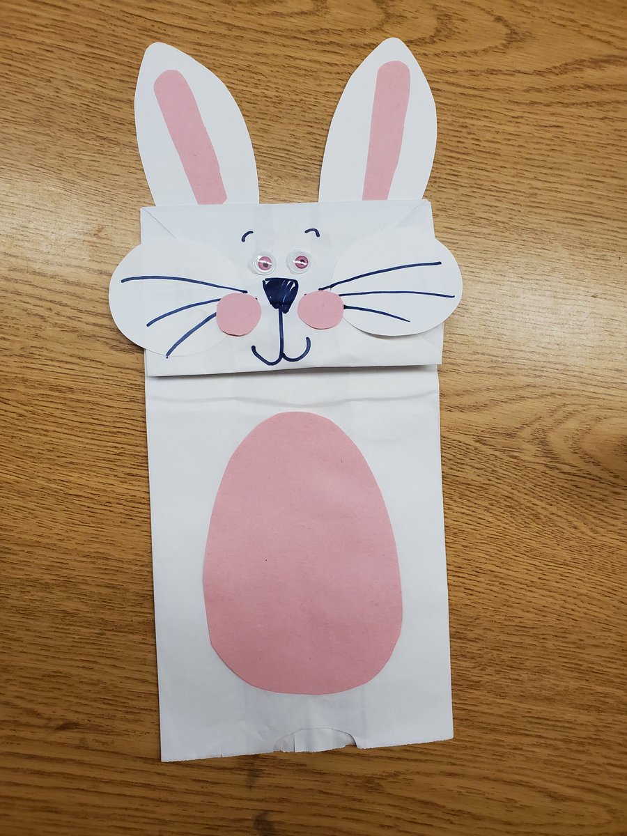goteachmsd's tweet photo. Hey @greenartjacket - look what my students made today! 🐰❤ thanks for the daily art inspiration! 

#create #paperbagpuppets #spring #art #craft #specialeducation #teacherscreate #goteachky #easterbunny https://t.co/YLtBrmvucX