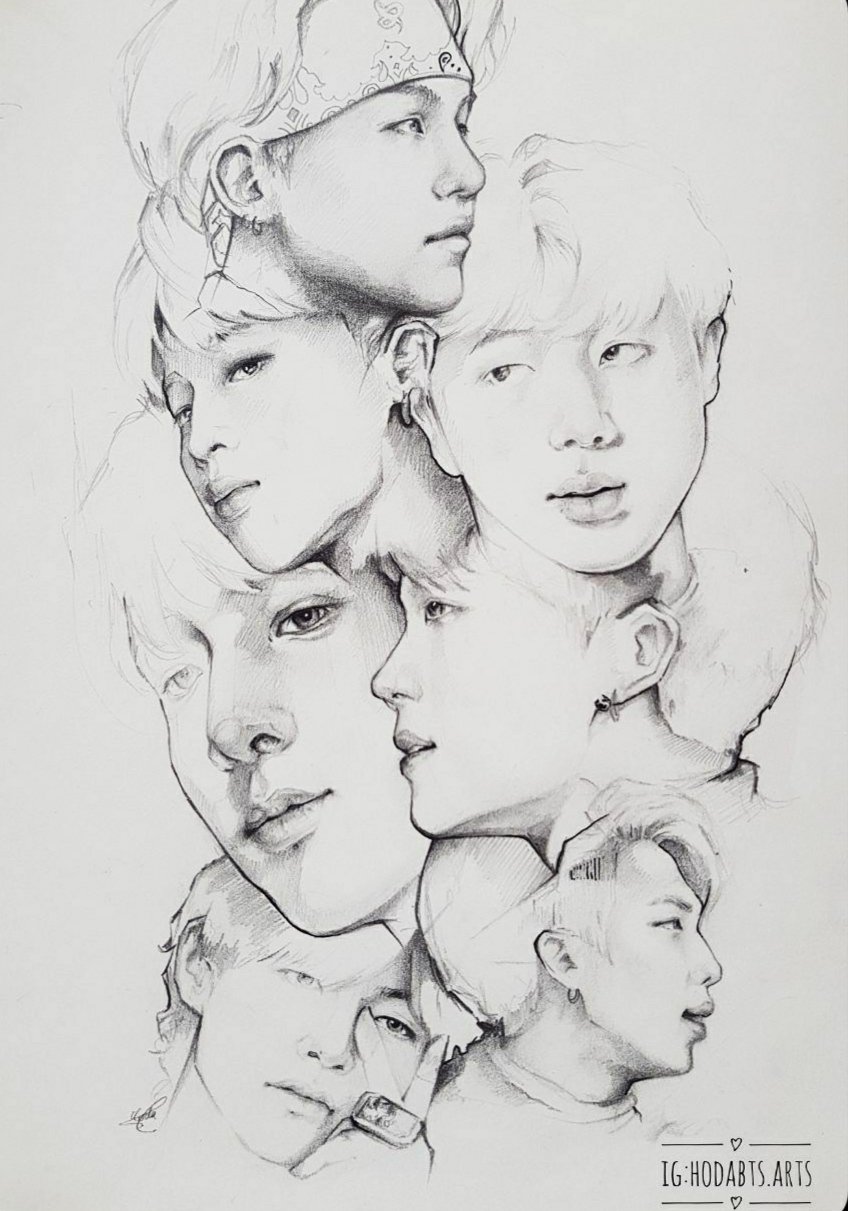 BTS  Drawing Skill