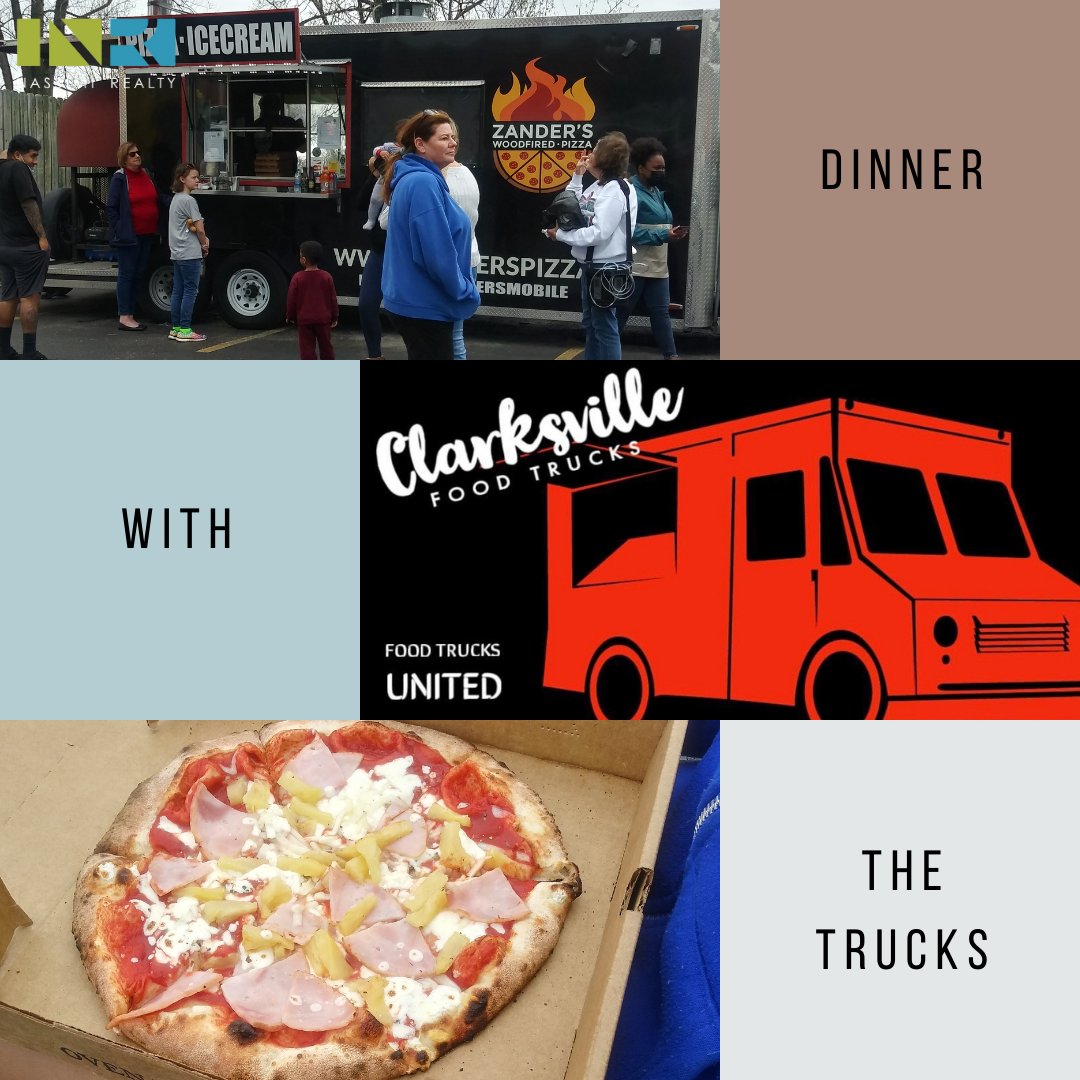 Rain or shine, #DinnerWithTheTrucks will always be running at #TwoRiversCenter in Clarksville, TN. Check out the amazing food that was served this past Friday! Be sure to cruise on by this Friday to see what’s on this week’s menu 🚙🍽 #outdoordining #nassimirealty #clarksvilleTN