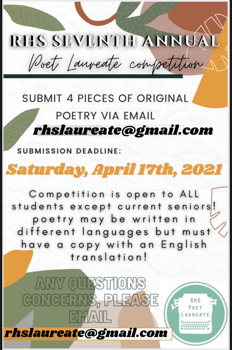 RHS Poetry Out Loud tweet media