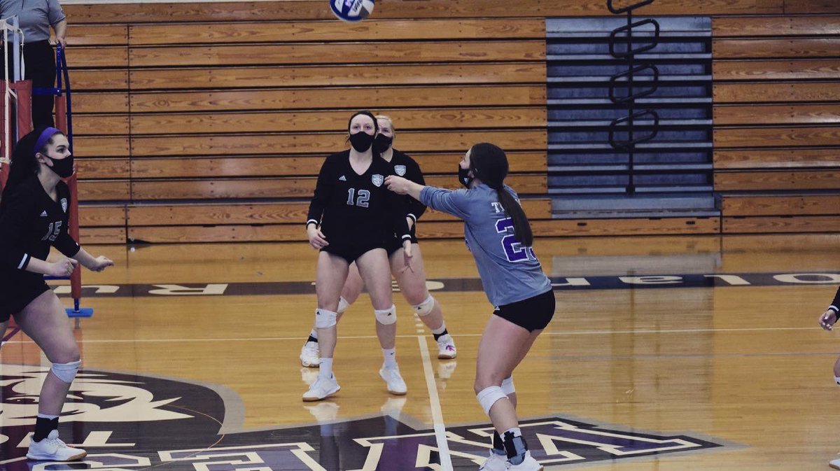 IW_Vball's tweet photo. Today is a special day. 💜The last 4 years have gone by so fast and today, @annaleidl and @jenna_murphy25 get to play one last time in the Tiger uniform. 🥺 We love you guys! 
#WeAreIW 

*Some practice were taken before COVID-19 https://t.co/jf6CXiSQ6Y