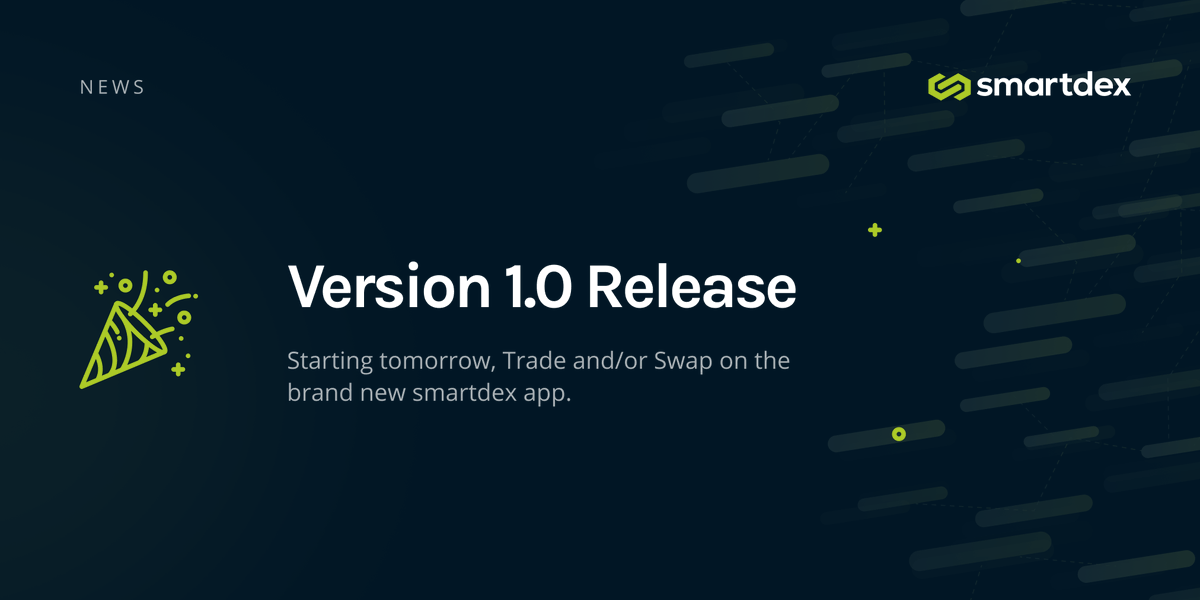 AI_smartdex's tweet photo. The SmartDex 1.0 will officially go live on the 31st of March, 2021! 

https://t.co/J1VTxeLx2q https://t.co/MtBhJdi5Dn