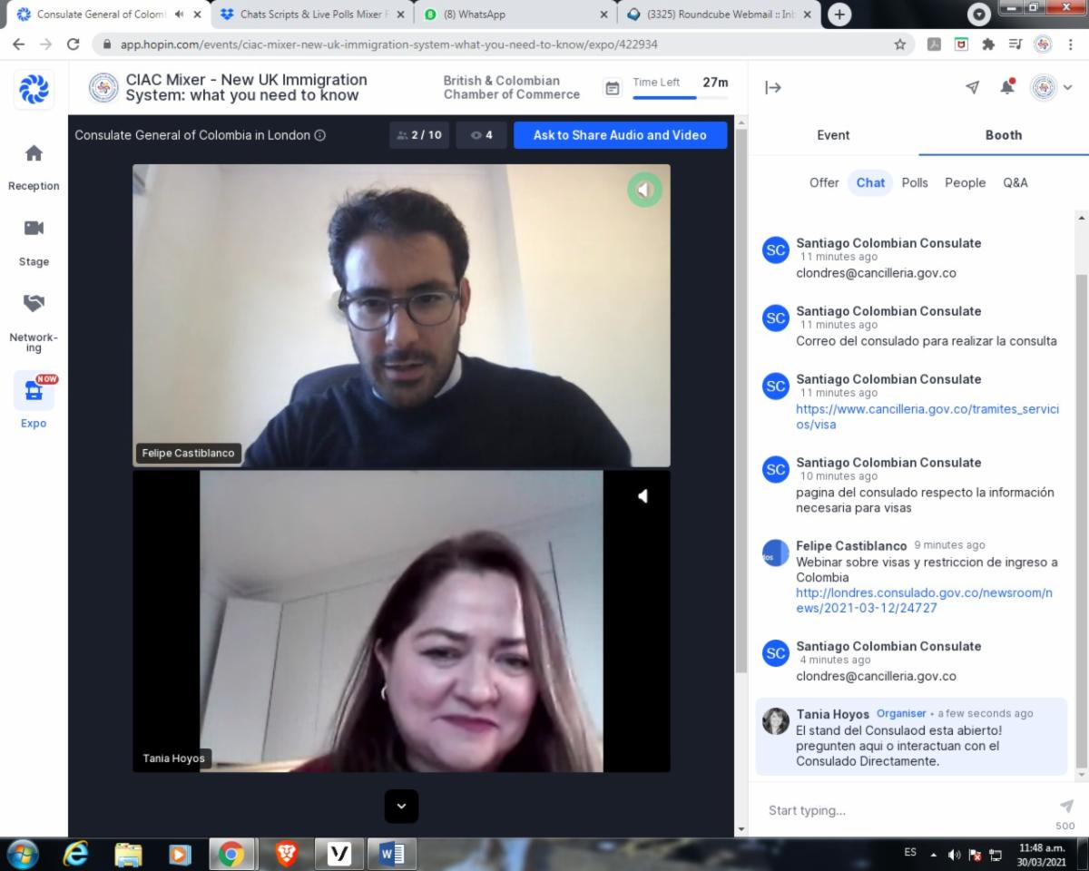 BCCCLondon's tweet photo. A special thank you to Vitoria Nabas @gunnercooke for her insightful immigration session discussing the new system in place and to all those who participated in the Q&A session of our CIAC Mixer - New UK Immigration System: what you need to know.
See you next time!
#ciacmixer https://t.co/fczID5s9Uu