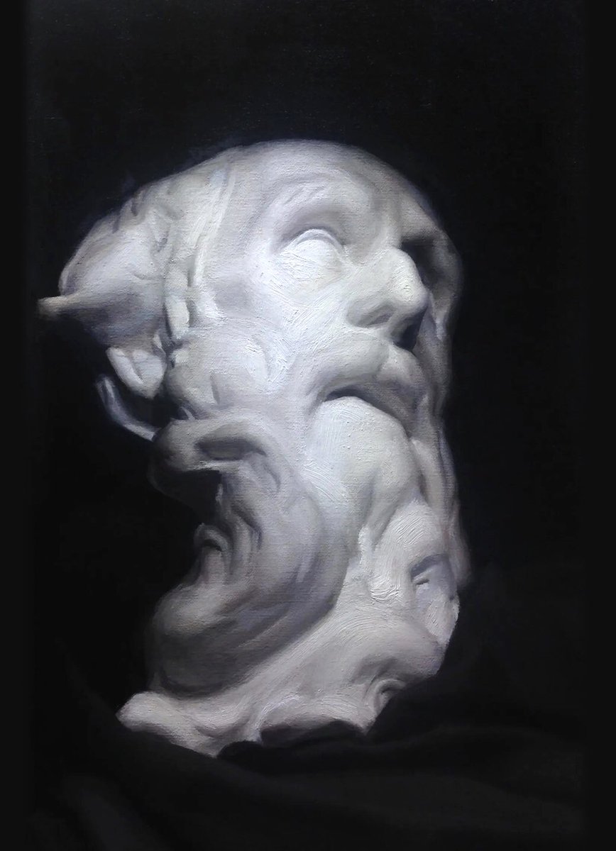 Cast painting from a while ago #painting #oilpainting #caneyo #illustration #atelier #contemporaryart