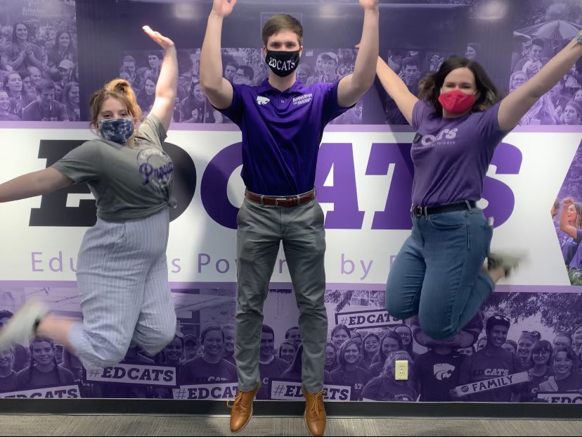 ksuedcats's tweet photo. Jump if youβre excited for #OpenHouse!
K-State Open House is April 8-10. Our #EdCats have some amazing virtual events planned for community members, little ones, #FutureEdcats, and #ForeverEdcats! Registration information to come! https://t.co/K8ZCRcl8ev