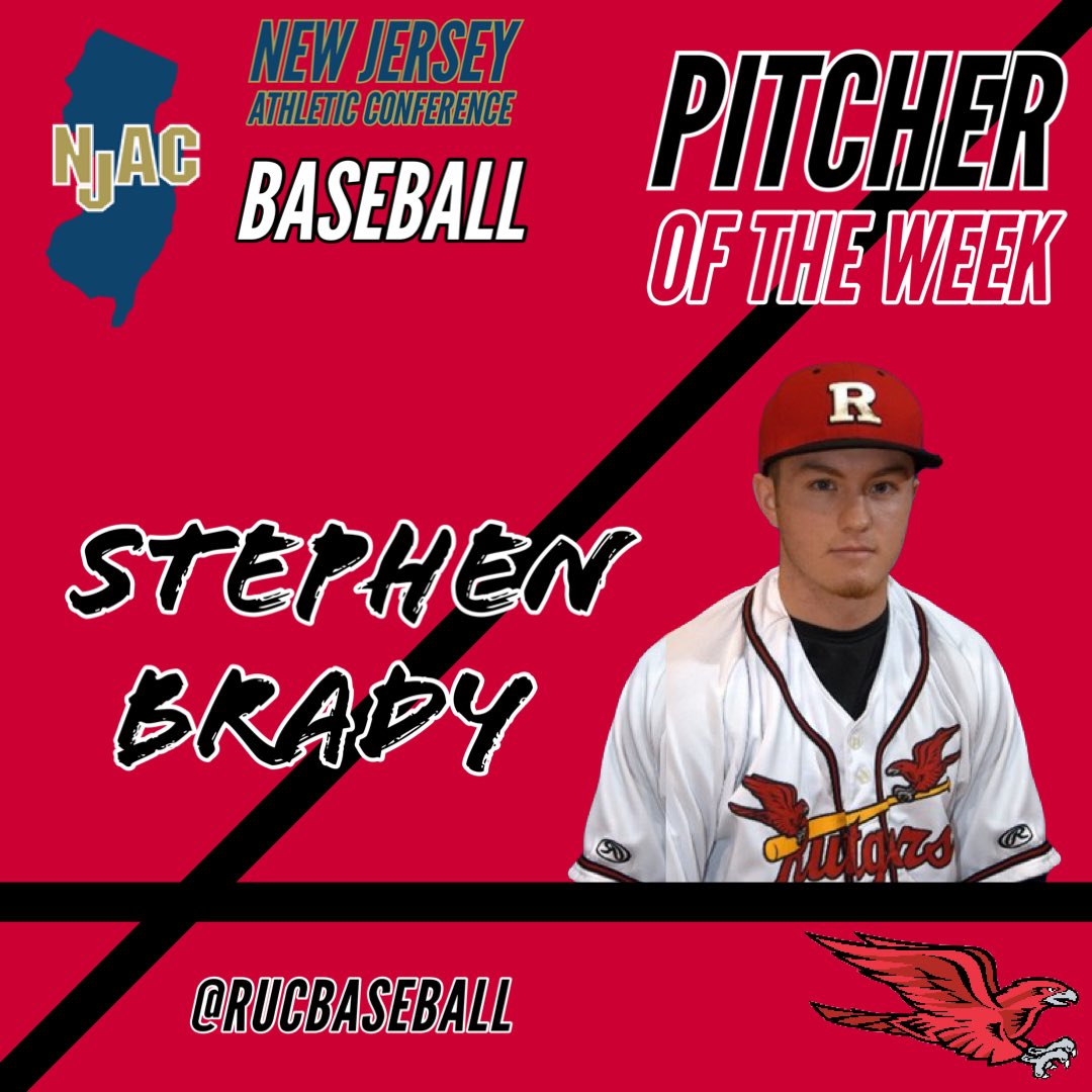 RUC_Raptors's tweet photo. 🚨 Stephen Brady named @NJACSports Baseball ⚾️ Pitcher of the Week❗️
In 2 relief appearances for #RUCBASE, Brady went 4.2 innings and allowed only two hits and three walks while striking out five. Full story at https://t.co/cgrF5eVqX0.
#ScarletRaptors #goRUC #rollRaps https://t.co/b272myfLCf