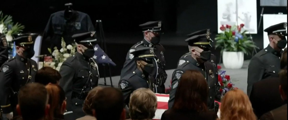 TubbsShow's tweet photo. ๐บ๐ธ Funeral in Lafayette for @boulderpolice officer #EricTalley now underway ๐ค๐ https://t.co/mdZ927YWdG