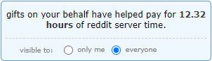 FieryHotSauce's tweet photo. Never noticed this before today but apparently, I've been bought enough "gifts" on Reddit to power it for half a day. Blimey. https://t.co/4nTjnbrzSn