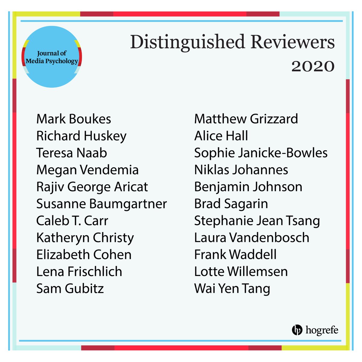 JMP_Hogrefe's tweet photo. Congratulations to JMP's 2020 Distinguished Reviewers! Thank you all for the contributions you have made to JMP! https://t.co/5KAH3WK9Km