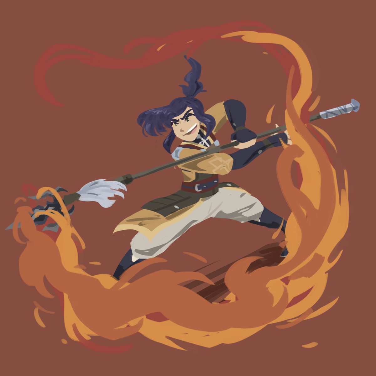 Yet another gacha splash art for my OC