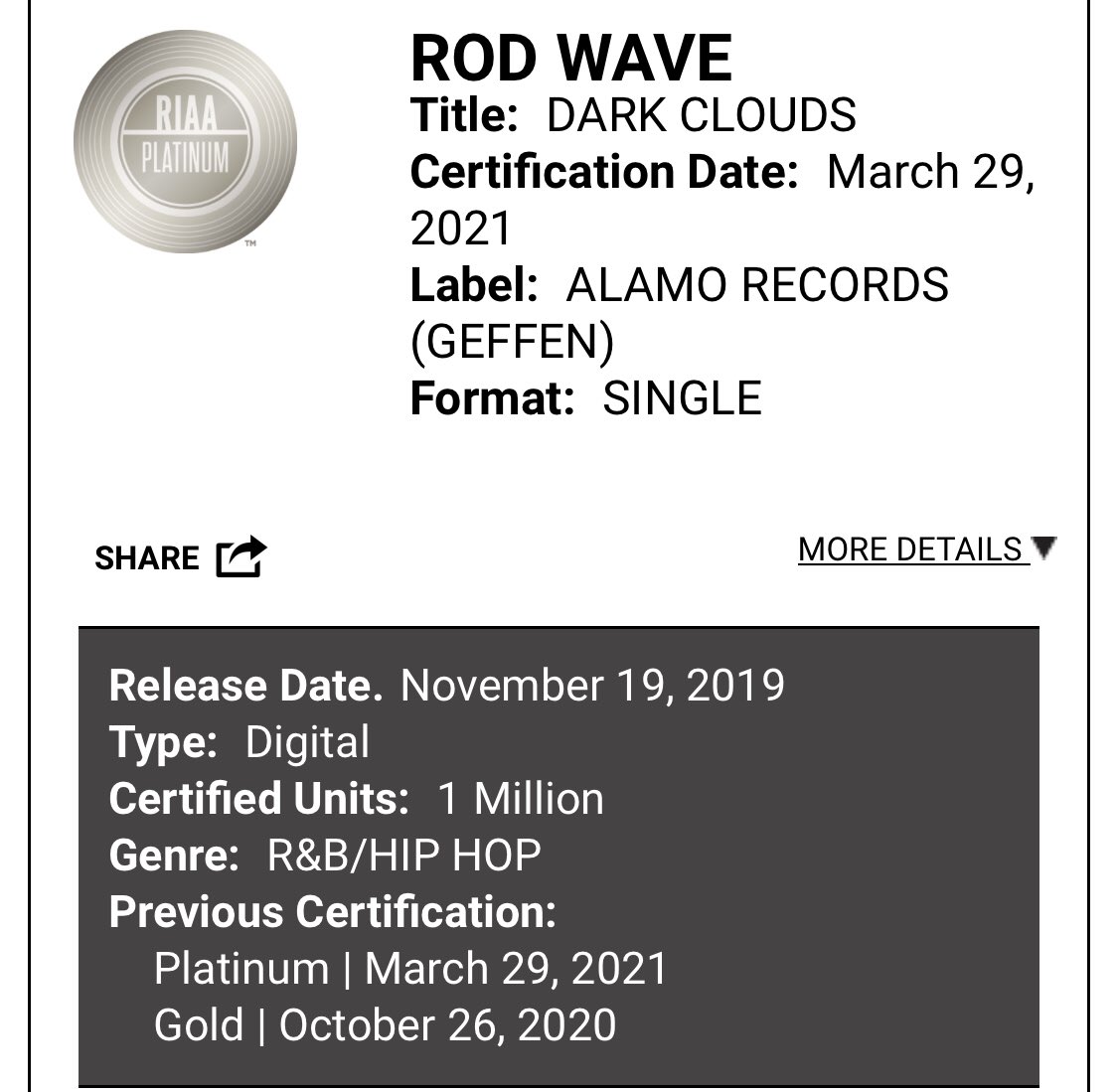 DanielCruzBeats's tweet photo. Woke up 2x platinum today. Extremely blessed 🙏🏼🎹 https://t.co/3GFRoQn4Iq