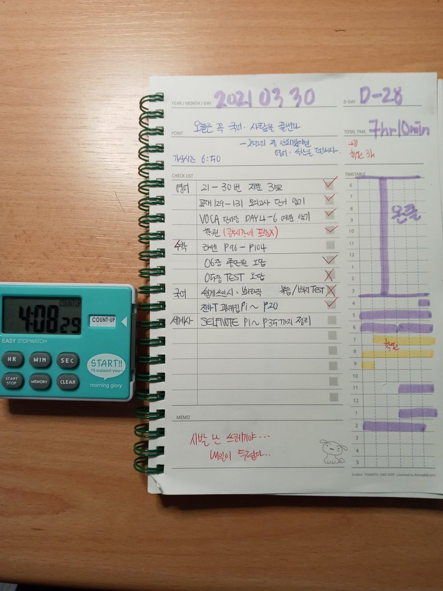 Ssrrang's tweet photo. 210330 
#랑쓰공부
핸드폰이 존나 쥐약이다 어떡해.....공부도 제대로 못하고 잠도 잘 못잘 것 같아서 그냥 내일이 두려움...결국 사탐은 건들지도 못했어 https://t.co/y1WK64QbXS