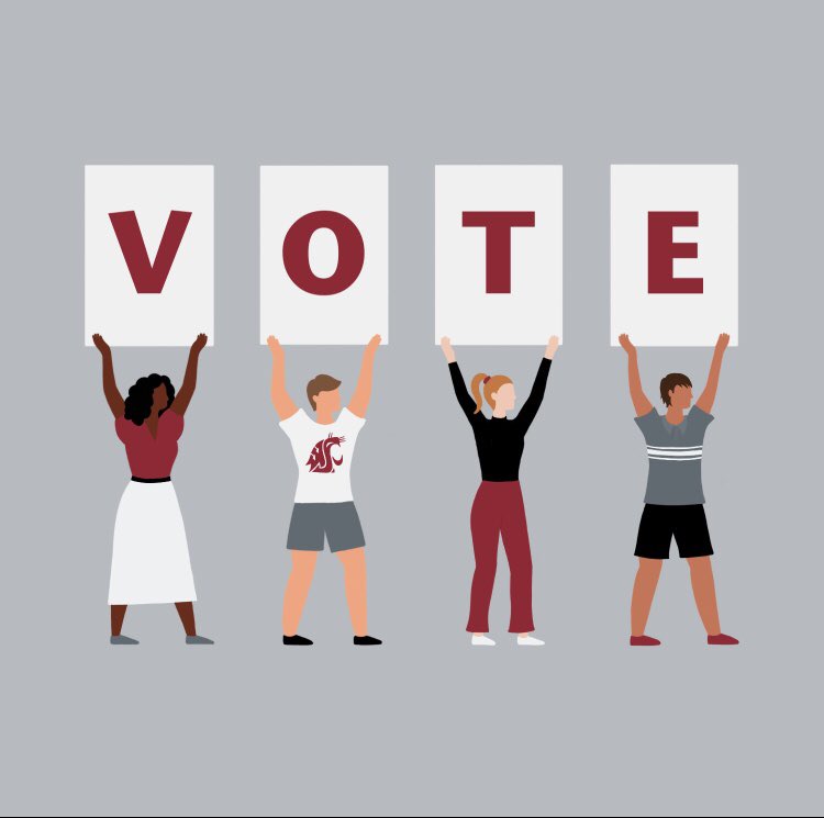 Make a difference and be heard! Go vote at studentvote.wsu.edu