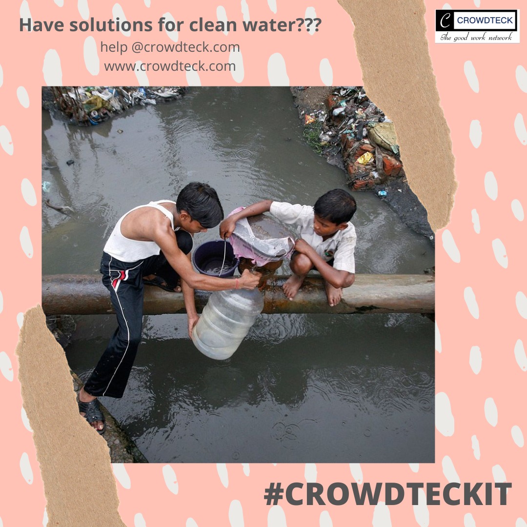 Crowdteck_CSR's tweet photo. Have solutions for clean water?
Share ideas
#crowdteckit #crowdteck #CSR #cleanwatermatters #cleanwaterforall https://t.co/o1zuJ4wtzz