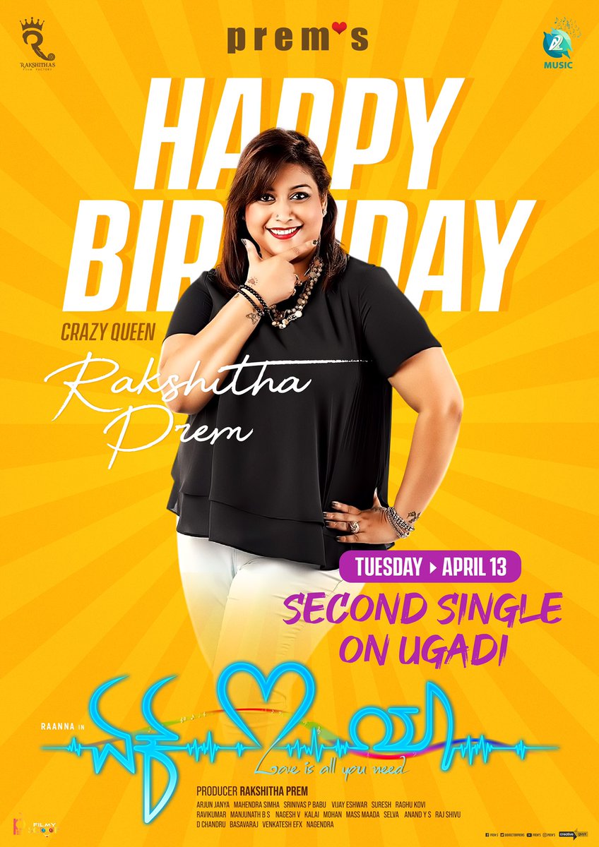 How can I describe u; a friend, a lover, a wife or a mother ? I really run out of words and swear you are my lifetime gift. Wish you a very happy birthday crazy queen, keep smiling love u always ♥️
#Ekloveya’s second song will be out on yugadi festival, keep supporting 🙏🏻