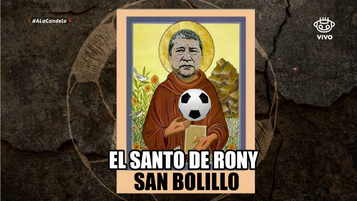 deportes_rpc's tweet photo. ¿El santo de @RonyVargasV 🤣!

'San Bolillo' 😁

#ALaCandela 🔥 https://t.co/8jDsHf2zNf