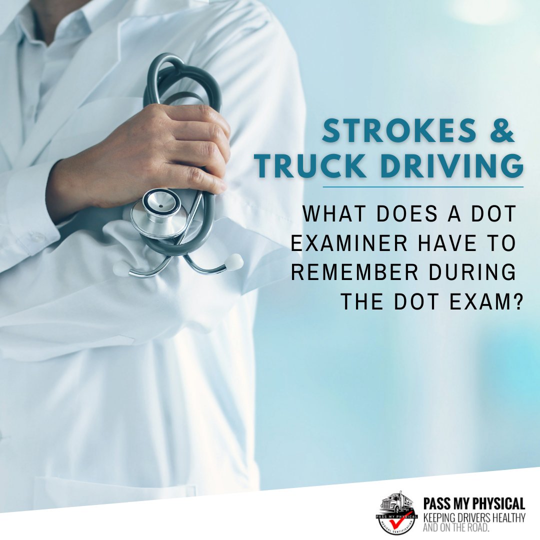 PassMyPhysical's tweet photo. For drivers who suffered a stroke, the recommended minimum waiting period before a DOT physical is one year from the day of the stroke without risk for seizure. 

https://t.co/iS4Oau5C4O https://t.co/PRi2UgIlxI