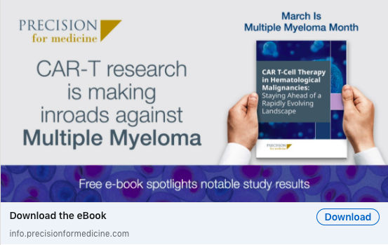 [New eBook] CAR T-cell Therapy in Hematological Malignancies: Staying Ahead of a Rapidly Evolving Landscape. Get the eBook now to leverage the lessons learned in a decade of innovation and impact the next revolution in cancer immunotherapy. Download today: hubs.ly/H0JSmNJ0