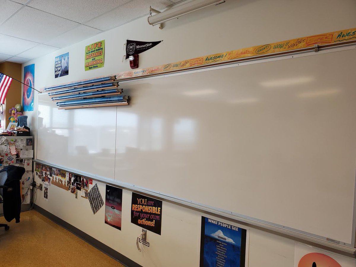 ZumEastHigh's tweet photo. While we are on spring break @FZSchools Maintenance Department is hard at work. New whiteboards installed in @StevensonFze & @fzesenorita classrooms & lots of work being done to repurpose a room to add space for our Fine Arts Department. #FZPride #RespectTheE https://t.co/vFD1ikeCOz