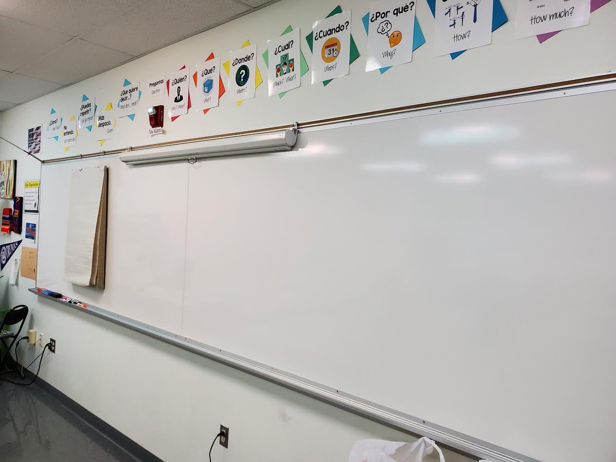 ZumEastHigh's tweet photo. While we are on spring break @FZSchools Maintenance Department is hard at work. New whiteboards installed in @StevensonFze & @fzesenorita classrooms & lots of work being done to repurpose a room to add space for our Fine Arts Department. #FZPride #RespectTheE https://t.co/vFD1ikeCOz