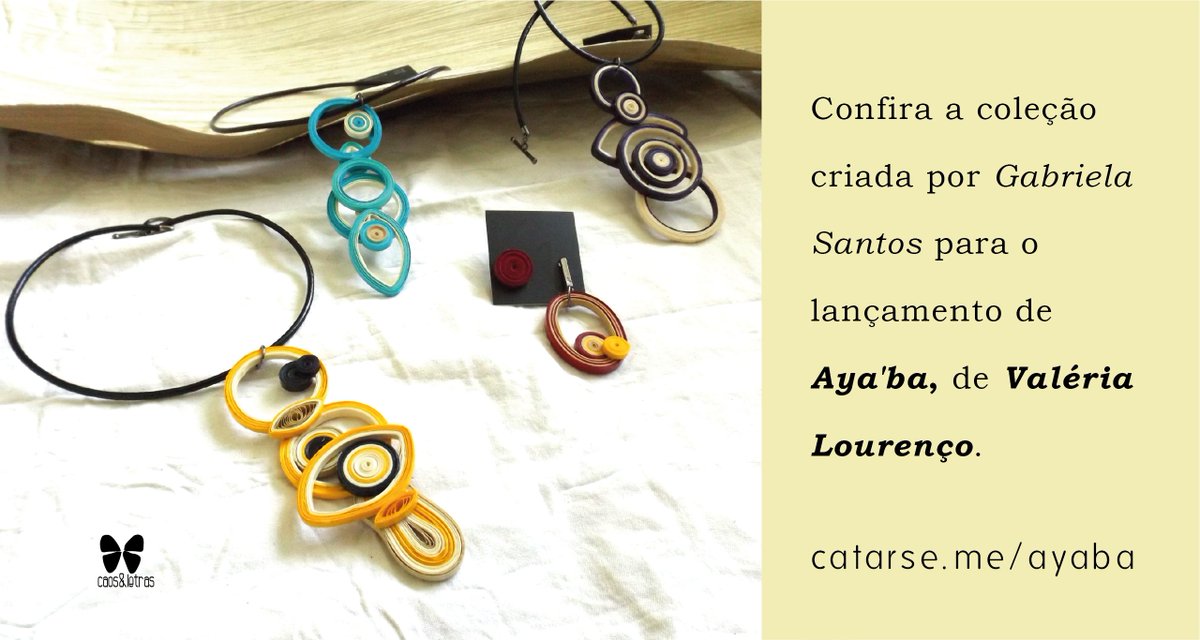 edcaoseletras's tweet photo. Garanta um exemplar de Aya'ba, de Valéria Lourenço, e leve para casa uma linda joia artesanal inspirada no universo do livro. Acesse https://t.co/WJV7jhyq4g e confira a coleção criada por Gabriela Santos.
#poesiabrasileira #ayaba #caoseletras #joiaautoral #joiaartesanal https://t.co/iphsQVqFvX