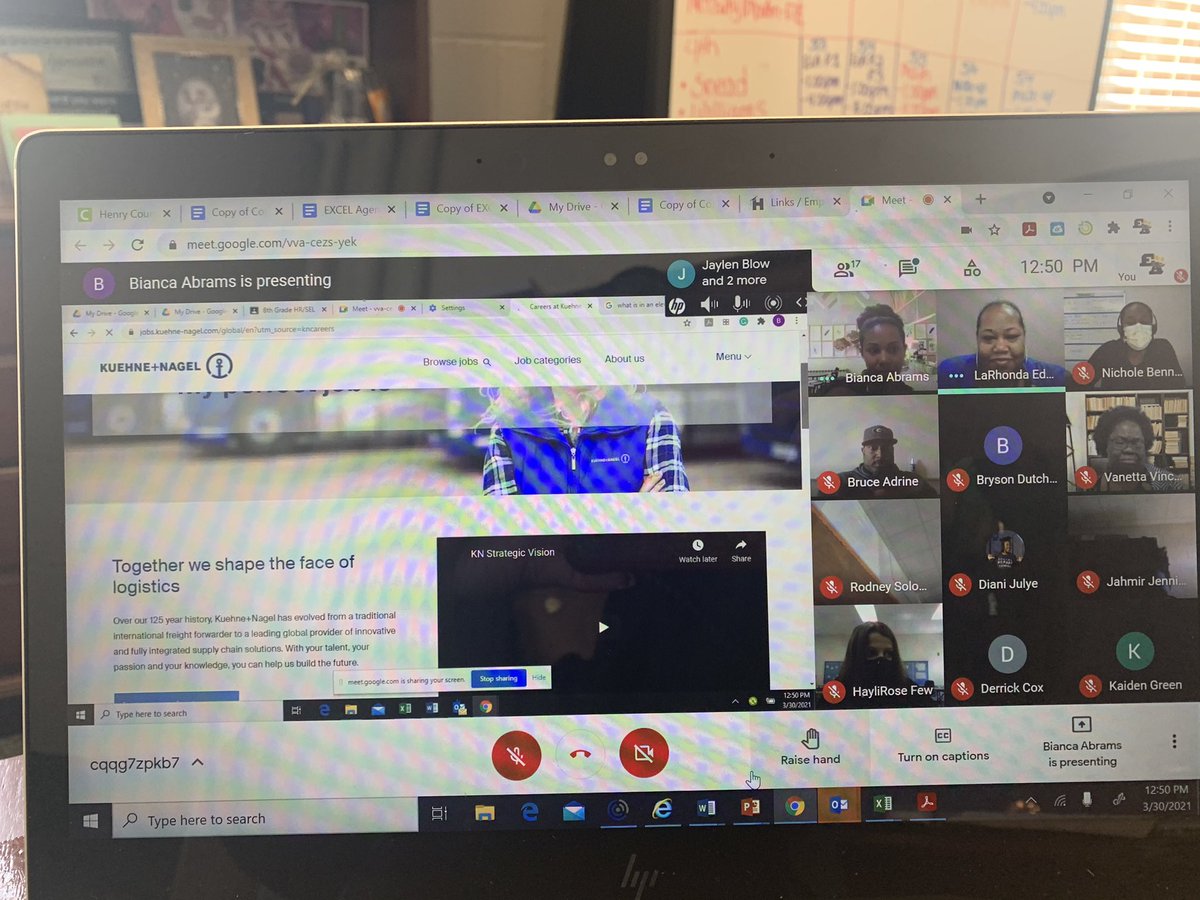 lkb1908's tweet photo. A great day 2 for our College and Career Readiness Week! Today, we had a guest speaker Ms. Edwards from Kuehne Nagel to share the distribution services for their company. The Social Services Department also discussed interviewing skills with our students. @EXCELAcademyHCS https://t.co/miwaIlLuOz