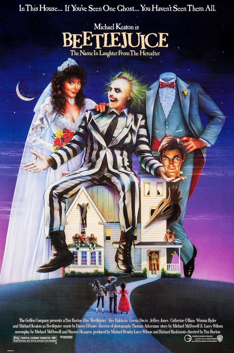 okjuanr0mer0's tweet image. 🎬 ‘Beetlejuice’ de Tim Burton se estrenaba hace 33 años.
Marzo 30, 1988. #PopData