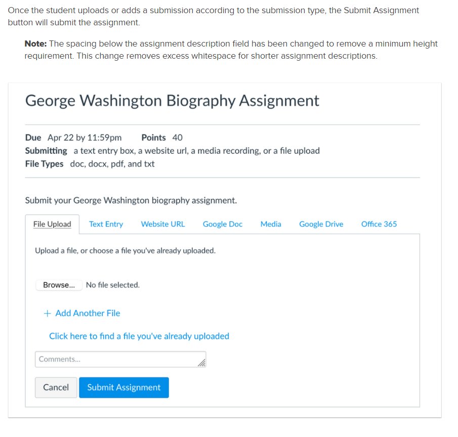 WacoISDBL's tweet photo. Effective March 31st, within @CanvasLMS for student assignments, the Submit Assignment button will be changed to the Start Assignment button. 

See pictures and deploy notes @WacoISD https://t.co/laX2XSeCyR
