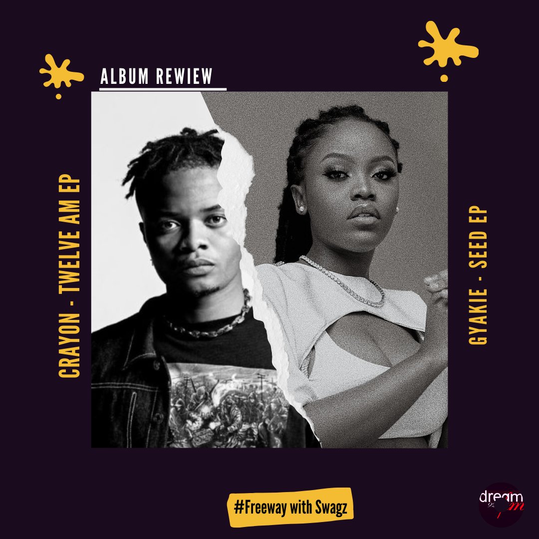 dream925fm's tweet photo. We are set to review two studio projects from two fast rising african artistes on the #AlbumReview segment of the #Freewaywithswagz @marcswagz  &amp; @discophile_
 T U N E IN to join the conversation. Cc @Gyakie_ @crayonthis #TWELVEAMep #SeedEP #AlteTuesdays 📻🌊 https://t.co/4qkv5BKclS