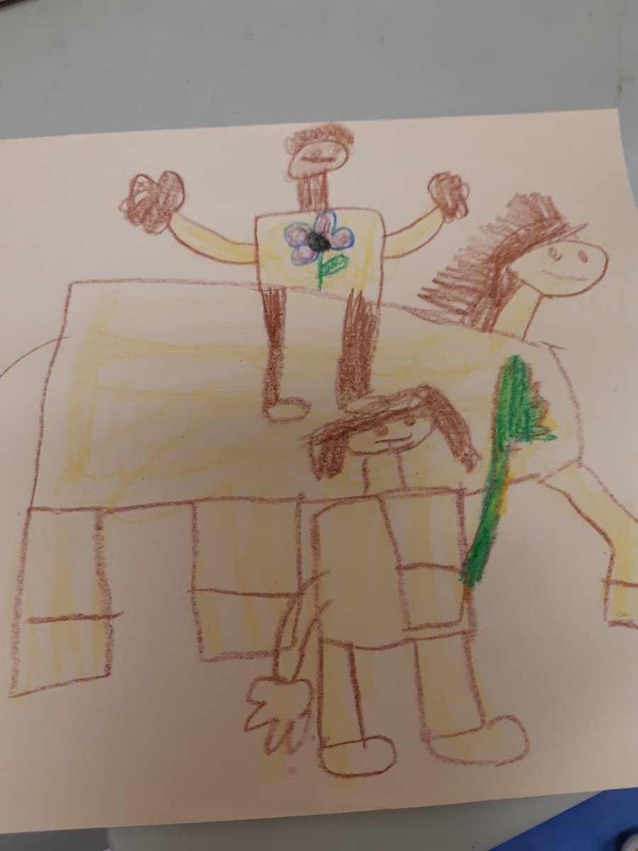 One of the SK’s showing retell of our Palm Sunday stories. 👍🙏