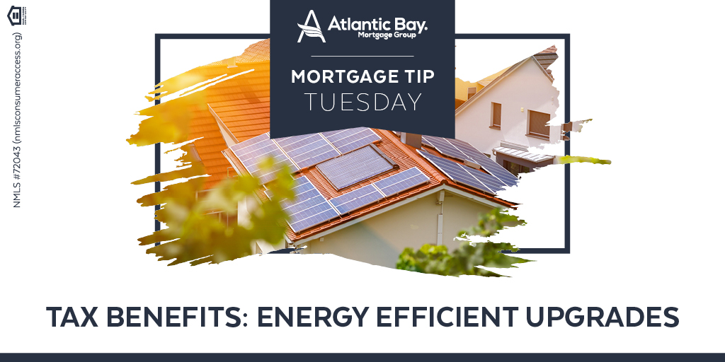 You’re also eligible to gain a tax credit on the cost of purchasing and installing energy-efficient items that generate electricity. You can even gain credit for geothermal heat pumps and even solar water heaters! #MortgageTipTuesday #TaxBenefits