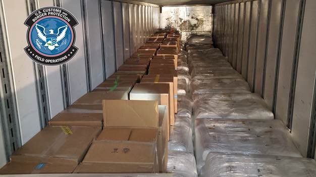 DFOBoston's tweet photo. Great work by @CBP in Highgate Springs, VT! They discovered more than 1300 lbs. of marijuana concealed inside a tractor trailer, street value of $2.6M. #AlwaysVigilaint #CBPOFONewEngland https://t.co/YAuR52AEew
