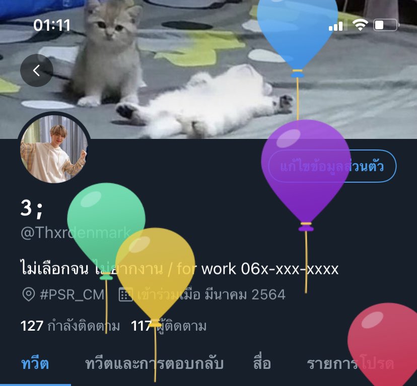 Thxrdenmark_'s tweet photo. พึ่งเห็นว่ามีลูกโป่งมาบินเล่น https://t.co/otRmR394jG