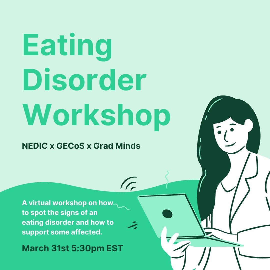 Grad Minds @ UofT (@grad_minds) on Twitter photo This workshop will be hosted The National Eating Disorder Information Centre (NEDIC) outreach team. Join us, <a href="/theNEDIC/">National Eating Disorder Information Centre</a>, and <a href="/gecos_uoft/">GECoS UofT</a> TOMORROW at 5:30PM by registering at docs.google.com/forms/d/e/1FAI…. This workshop will be hosted The National Eating Disorder Information Centre (NEDIC) outreach team. Join us, <a href="/theNEDIC/">National Eating Disorder Information Centre</a>, and <a href="/gecos_uoft/">GECoS UofT</a> TOMORROW at 5:30PM by registering at docs.google.com/forms/d/e/1FAI….