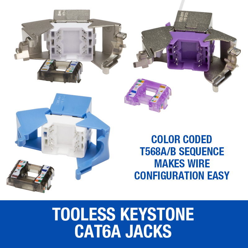 Our new Keystone Cat6A Jack has a tooless design that reduces tool cost, since no punchdown tool is required.
ow.ly/WfPb50Cjarh