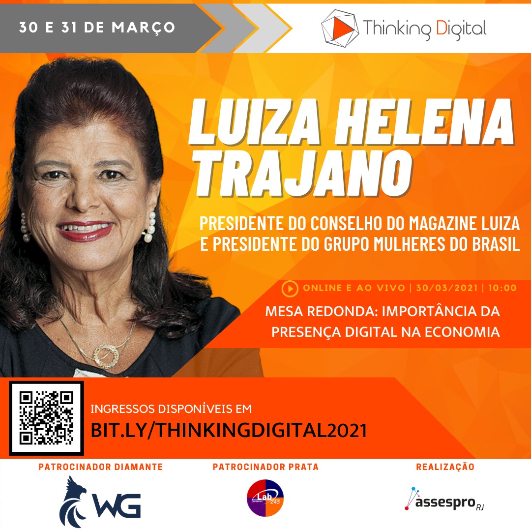 luizatrajano's tweet photo. Gente, hoje pela manhã foi muito bom participar da mesa redonda no evento online #ThinkingDigital, junto com Marcos Oliveira, Maria Luiza Reis, Bruno Mondin e Ladmir Carvalho, pra falar sobre presença digital na economia! Obrigada pelo convite! https://t.co/XIhJkUn8Wj