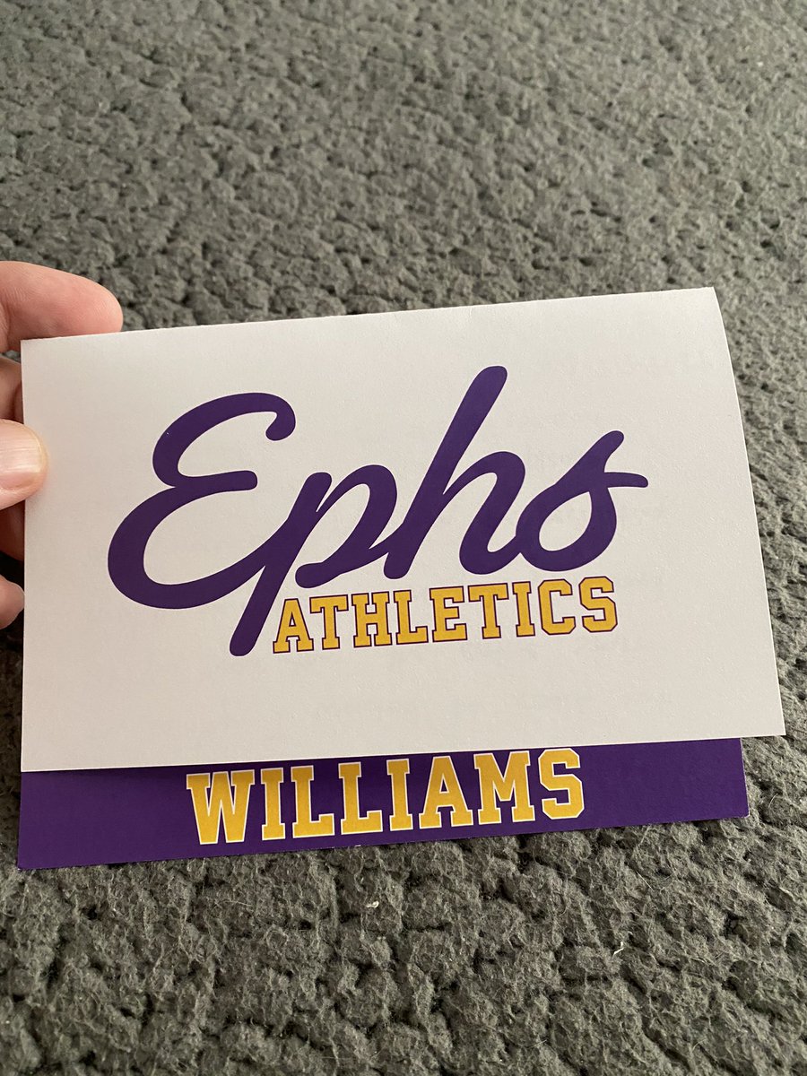 DamianCarrano's tweet photo. Thank you @coach_miggs for reaching out. I truly appreciate your letter, it means a lot to me! Looking forward to learning all about Williams and @EphsFB! @coach_spinnato https://t.co/DTJkBetHAj
