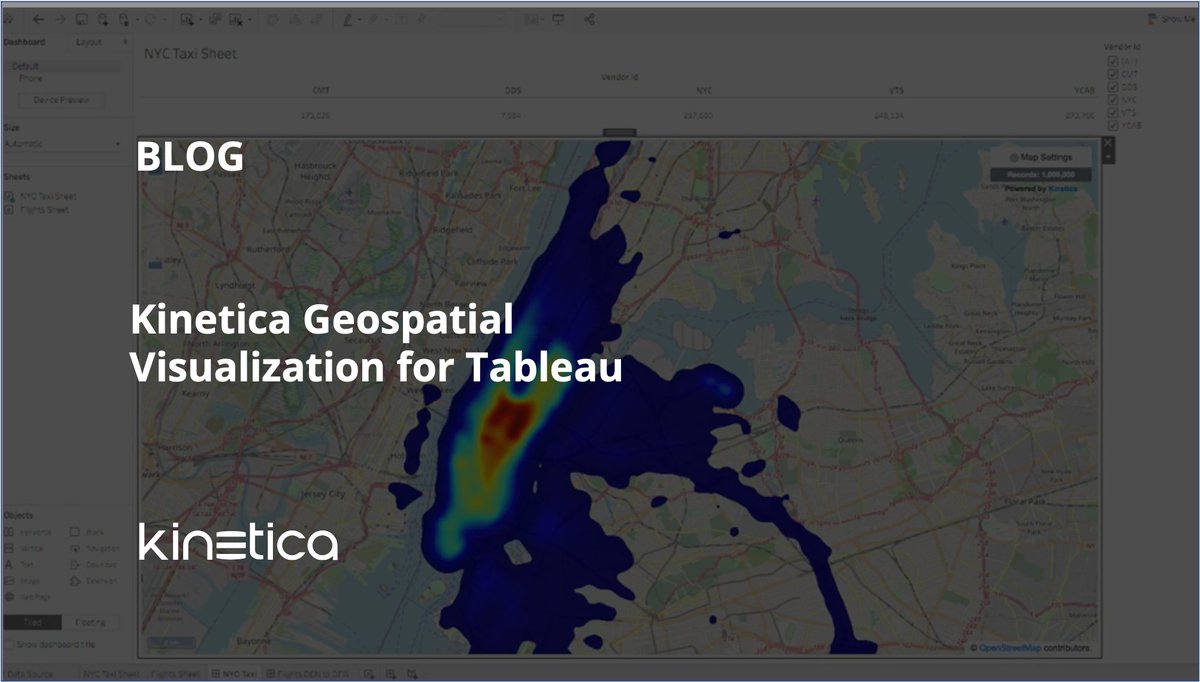 KineticaHQ's tweet photo. Kinetica Geospatial Visualization for Tableau, a brand new extension from Kinetica, changes the game, giving you visualization at virtually unlimited scale for geospatial data in Tableau.
#tableau #geospatial #visualization #tableauanalyst #BI
https://t.co/lrFTD1Bq0d https://t.co/FG04ZbNq5p