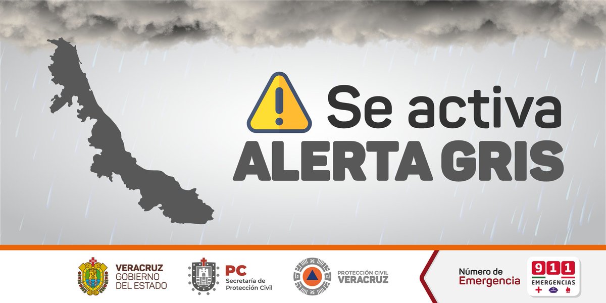 ⚫#AlertaGris: A partir del jueves 1 de abril se esperan efectos del #FrenteFrío No. 47 en el estado:👇🏻

Descenso de temperatura, pronóstico de lluvias principalmente en la zona norte y sur, así como vientos fuertes.

Realiza acciones preventivas y mantente informado en <a href="/spcver/">MeteorologíaSPCVer</a>.