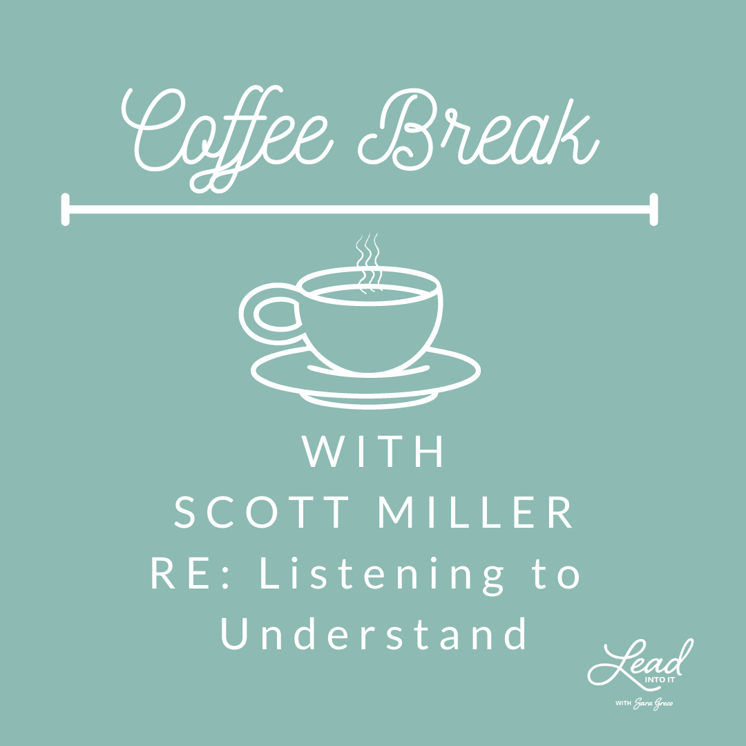 _LeadintoIt's tweet photo. #newepisode

#coffeebreak with @scottmillerj1. We talk about listening to understand vs. listening to respond. 

#leadership #listening #leadintoit #leadershiptips

https://t.co/Mof6p89tCW https://t.co/JwS6H5283y